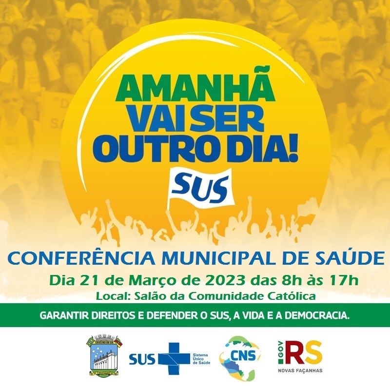 Nesta terça (21) ocorre a Conferência Municipal da Saúde, em Cruzeiro do Sul