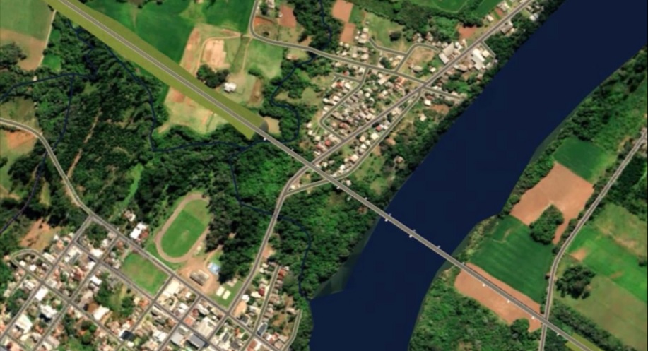 Traçado da Ponte dos Vales