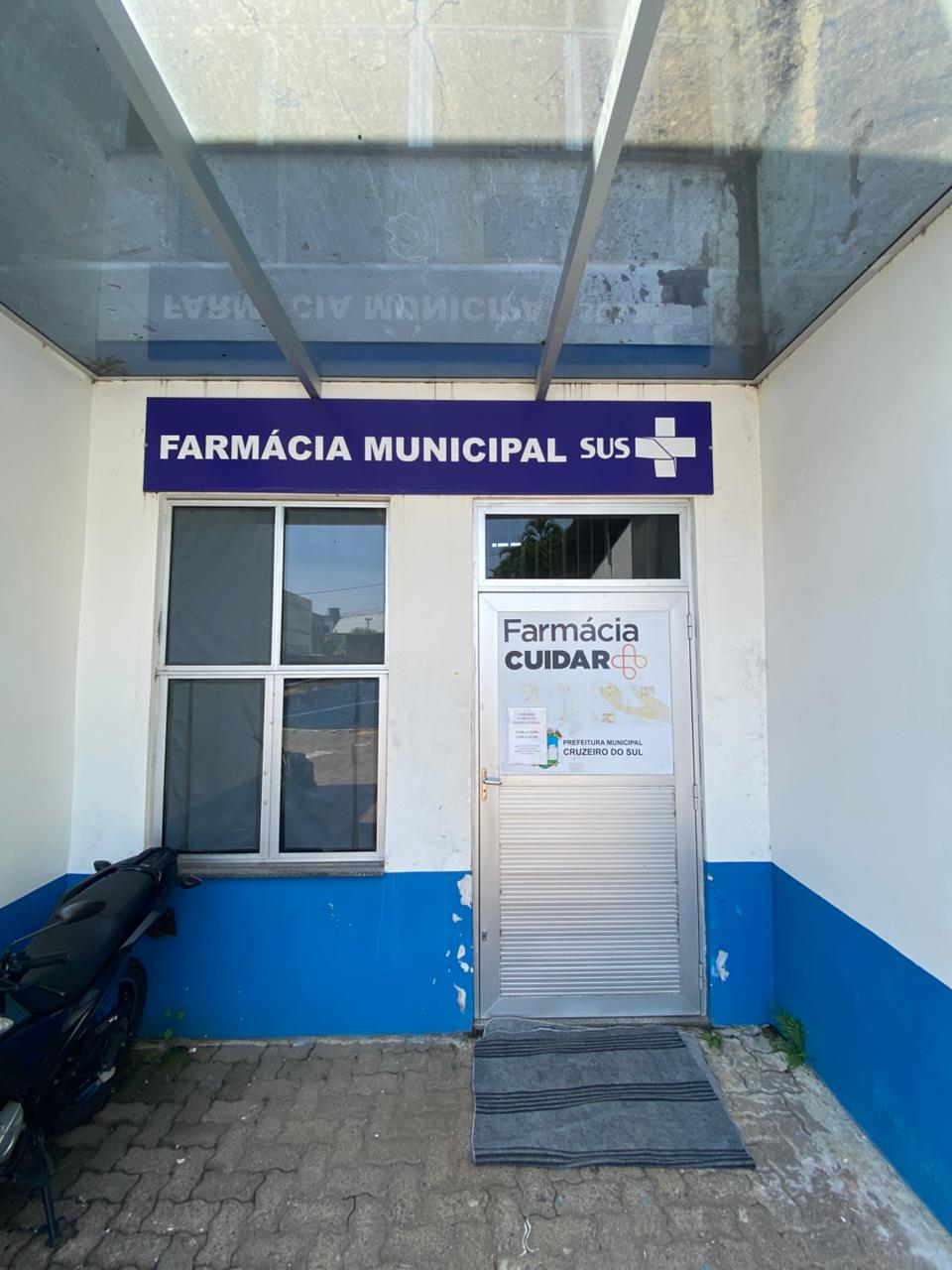 farmácia Foto: Divulgação | Acesso da farmácia do Posto do Centro de Cruzeiro do Sul