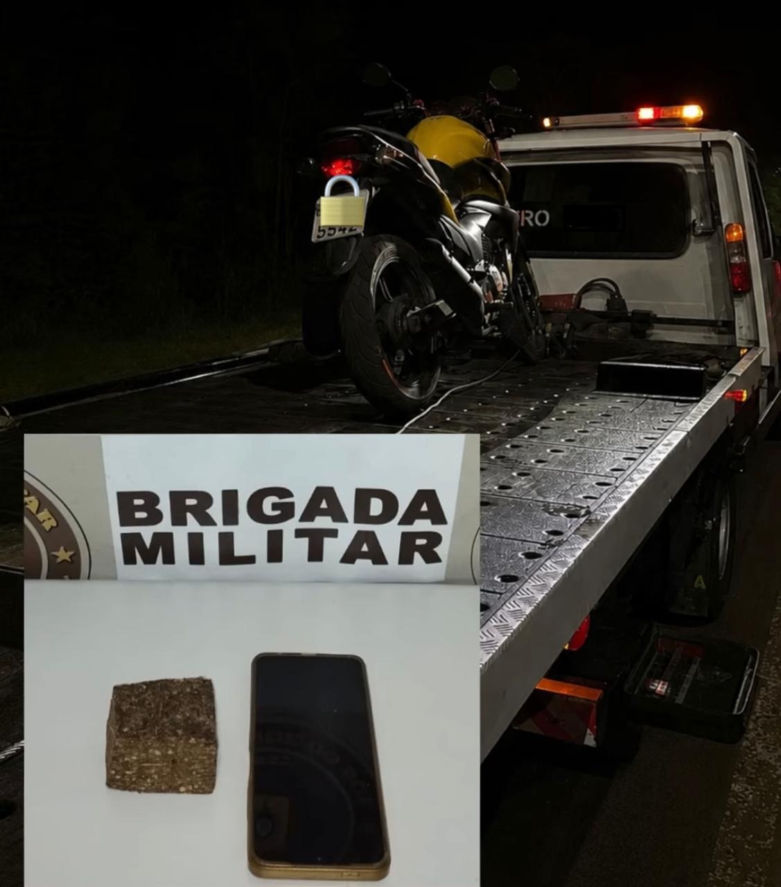 Brigada Militar prende homem e apreende adolescente com maconha após tentativa de fuga