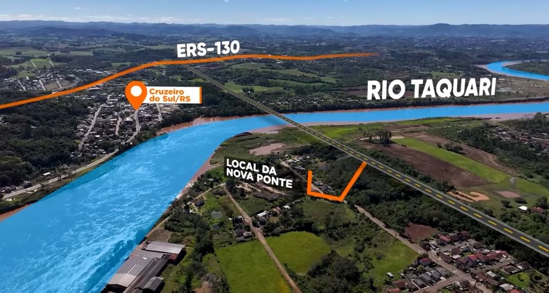 Arte: Local da nova Ponte dos Vales