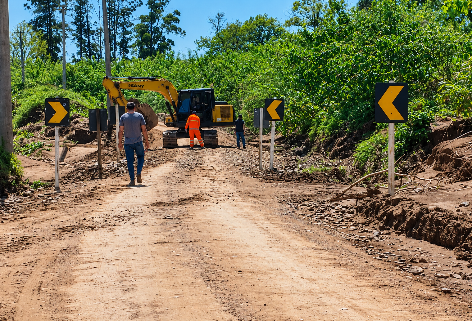 Iniciadas obras de elevação da ERS-130 na Curva da Demanda, em Cruzeiro do Sul